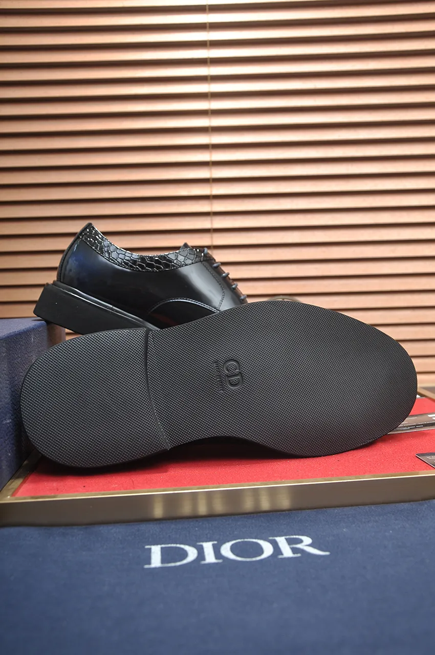 Men's shoes 💰780💶[Dior] (water-dyed cowhide lining) Dior original 1:1 high-quality factory, imported original materials, imported raw cowhide, water-dyed cowhide lining, original TPU outsole, code number: 39-44 (38 45 custom-made, non-refundable)